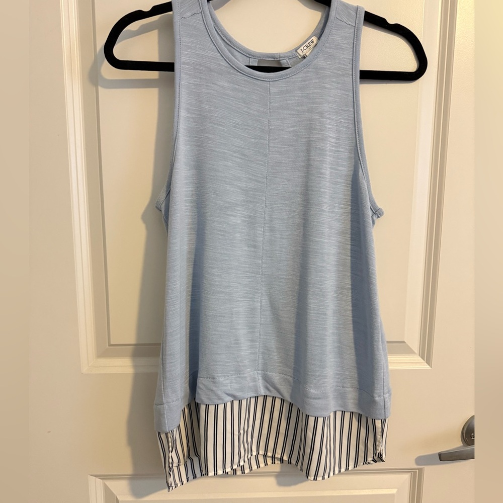 J. Crew Light Blue Sleeveless Tank Top